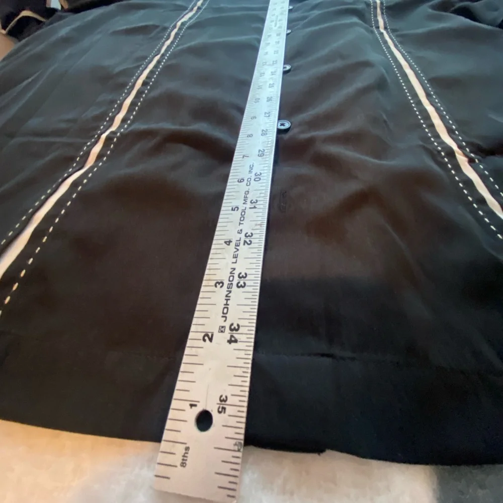 Cubavera Men’s Short Sleeve Button Down Shirt Black Stripe 2XLT Big & Tall NWT - Picture 8 of 14